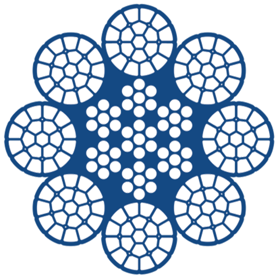 8x25 F IWRC COMPACT WIRE ROPES